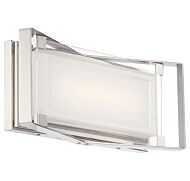 George Kovacs Crystal Clear 16 Inch Bathroom Vanity Light in Polished Nickel
