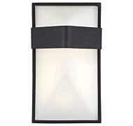 George Kovacs Wedge 9 Inch Outdoor Wall Light in Black