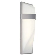 George Kovacs Wedge 15 Inch Outdoor Wall Light in Silver Dust