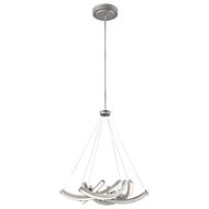 George Kovacs Swing Time 25 Inch Pendant Light in Brushed Silver