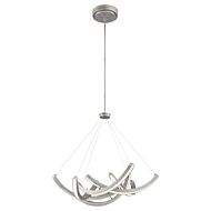 George Kovacs Swing Time 30 Inch Pendant Light in Brushed Silver
