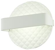 George Kovacs Quilted 7 Inch Wall Sconce in Matte White