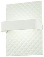 George Kovacs Quilted 9 Inch Wall Sconce in Matte White