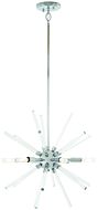 George Kovacs Spiked 6 Light 18 Inch Pendant Light in Chrome