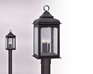 Troy Henry Street 4 Light 27 Inch Outdoor Post Light in Colonial Iron