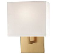 George Kovacs Squared Fabric Wall Sconce in Honey Gold