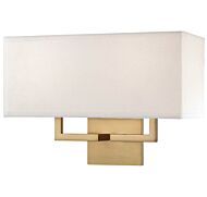 George Kovacs Rectangular Wall Sconce in Honey Gold