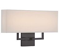 George Kovacs Rectangular LED Wall Sconce in Bronze