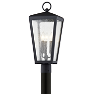 Troy Mariden 3 Light Outdoor Post Light in Textured Black