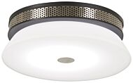 George Kovacs Tauten Ceiling Light in Coal with Brushed Nickel