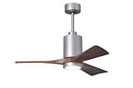 Patricia 1-Light 42" Ceiling Fan in Brushed Nickel
