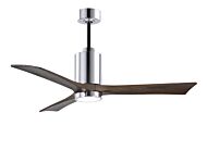 Patricia 1-Light 52" Ceiling Fan in Polished Chrome
