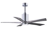 Patricia 1-Light 52" Ceiling Fan in Polished Chrome