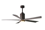 Patricia 1-Light 60" Ceiling Fan in Textured Bronze