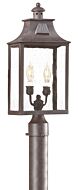 Troy Newton 2 Light 21 Inch Outdoor Post Light in Old Bronze