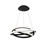 Modern Forms Veloce 26 Inch Contemporary Chandelier in Black