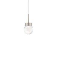 Modern Forms Double Bubble Pendant Light in Satin Nickel