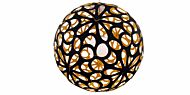 Modern Forms Groovy 24 Inch Pendant Light in Black and Gold and White