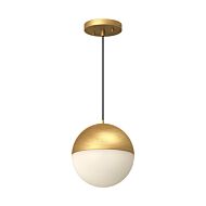Monae LED Pendant in Brushed Gold