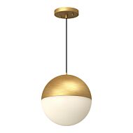 Monae LED Pendant in Brushed Gold