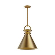 Emerson 1-Light Pendant in Aged Gold