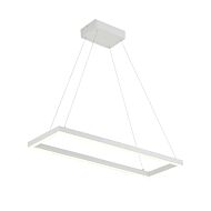 Piazza LED Pendant in White