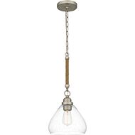 Piccolo Pendant 1-Light in Brushed Nickel