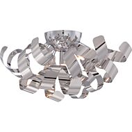 Quoizel Ribbons 4 Light 17 Inch Ceiling Light in Polished Chrome