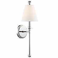 Crystorama Riverdale 15 Inch Adjustable Wall Sconce in Polished Nickel