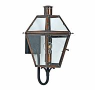 Quoizel Rue De Royal 10 Inch Outdoor Hanging Light in Aged Copper