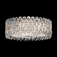 Schonbek Sarella 3 Light Ceiling Light in Antique Silver with Crystals From Swarovski Crystals