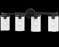 Matteo Liberty 4 Light Wall Sconce In Black