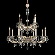 Napoli 12-Light Chandelier in Antique Silver