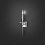 Amadeus 1-Light Wall Sconce in Antique Silver