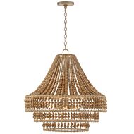 Silas 6-Light Chandelier in Burnished Silver