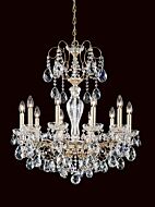 Sonatina 10-Light Chandelier in French Gold