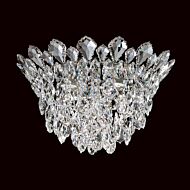 Schonbek Trilliane Strands 4 Light Ceiling Light in Stainless Steel with Clear Heritage Crystals