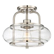Quoizel Trilogy 12 Inch Ceiling Light in Brushed Nickel