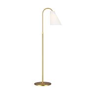 Signoret Floor Lamp in Burnished Brass by Thomas O'Brien