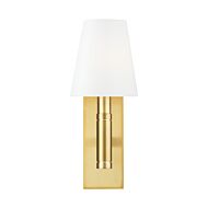 Beckham Classic Wall Sconce in Burnished Brass by Thomas O'Brien