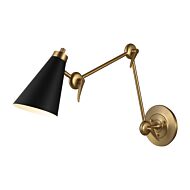 Signoret Wall Sconce in Burnished Brass by Thomas O'Brien