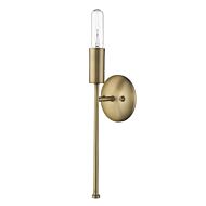 Perret 1-Light Aged Brass Sconce