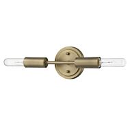 Perret 2-Light Aged Brass Sconce