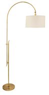 House of Troy Windsor 84 Inch Floor Lamp in Antique Brass