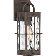 Quoizel Ward 6 Inch Outdoor Wall Light in Gilded Bronze