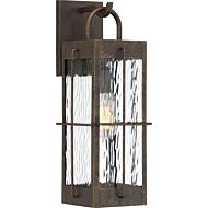 Quoizel Ward 7 Inch Outdoor Wall Light in Gilded Bronze