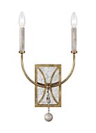 Marielle 2-Light Wall Sconce in Antique Gild