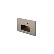 WAC Step Light With Photocell 3000K Wall Sconce in Brush Nickel on Aluminum