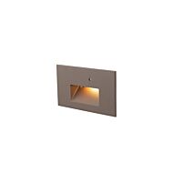 WAC Step Light With Photocell Amber Wall Sconce in Bronze on Aluminum