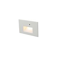 WAC Step Light With Photocell 3000K Wall Sconce in White on Aluminum